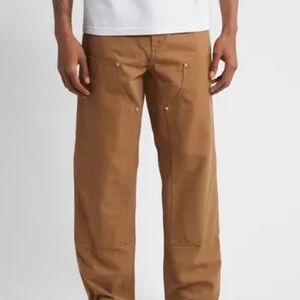 Carhartt B01 Loose Fit Firm Duck Double-Front Utility Work Pants Brown; Sz 34x32